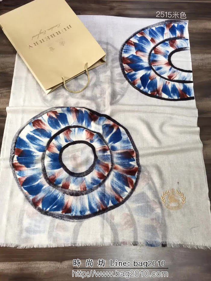BURBERRY巴寶莉 秋冬新款刺繡戰馬女士高端羊絨羊毛長圍巾 2515 LLWJ6397